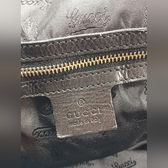 Gucci black patent leather Hysteria tote handbag. - Picture 8 of 10